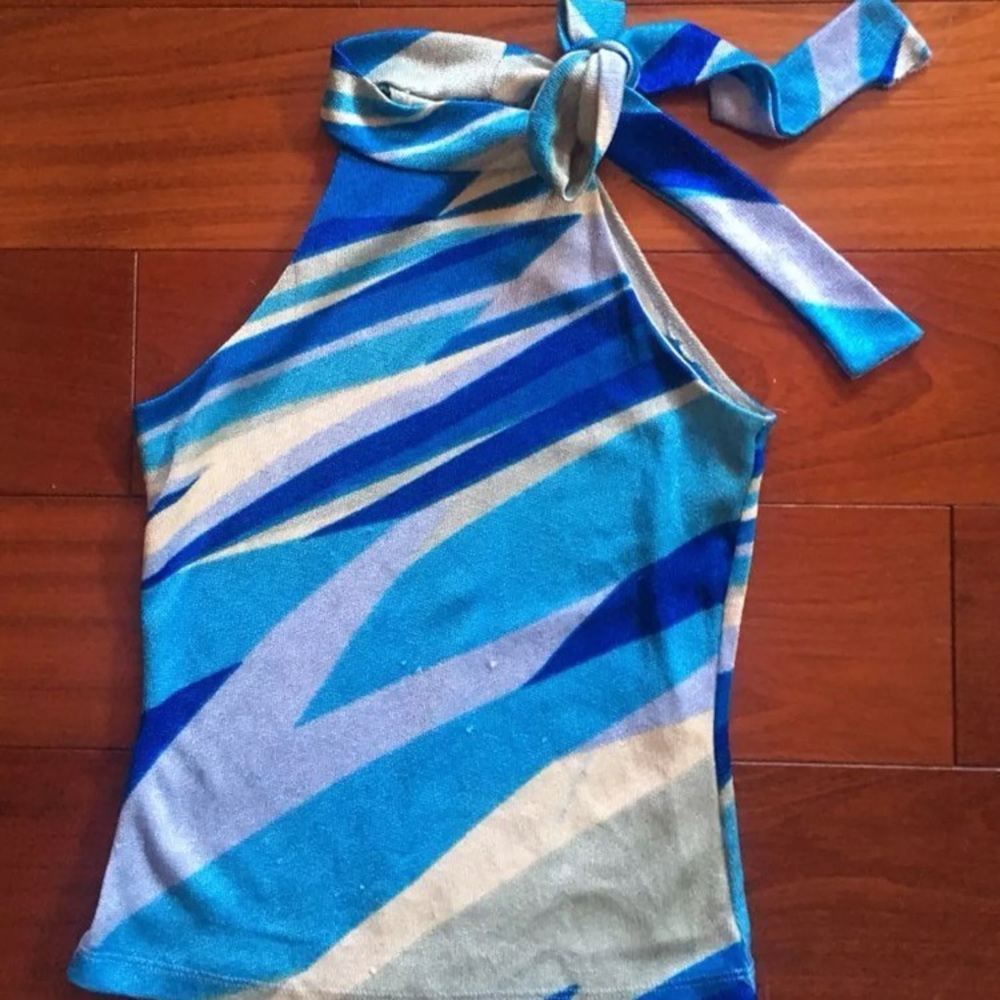 High Tie Neck Sleeveless